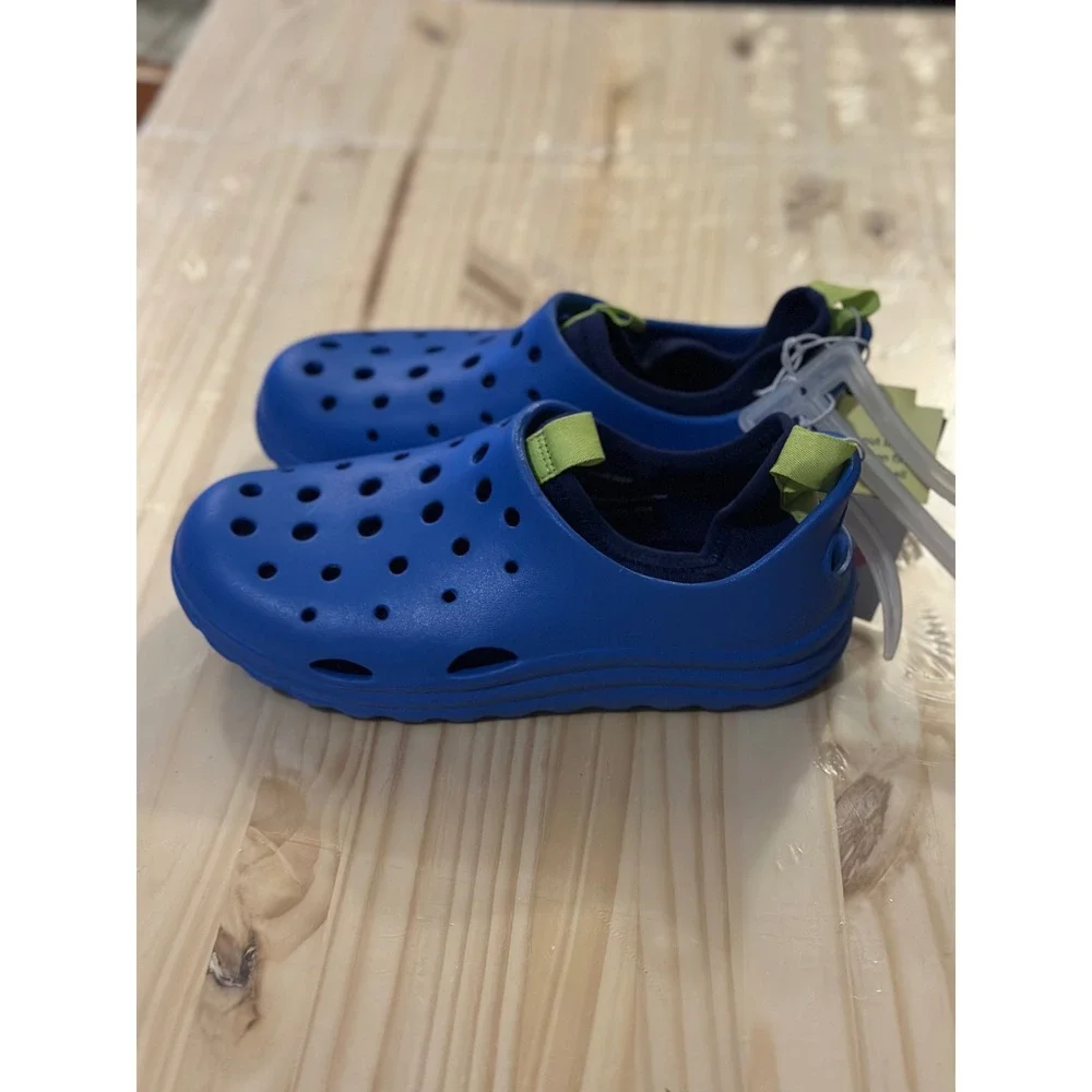 Art Class Boys Blue Slip On Water Shoes Clogs Removable Liner Size 4